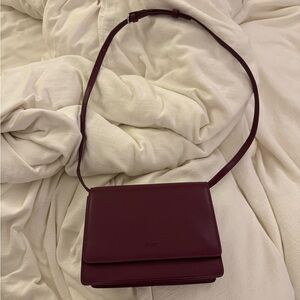 DEADSTOCK Genuine Leather Burgundy Baggu Bag